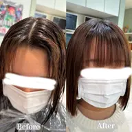 前髪クロスパーマ