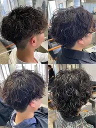 【MEN'S】メンズカット+メンズパーマ(波巻き🌊ツイスパ)