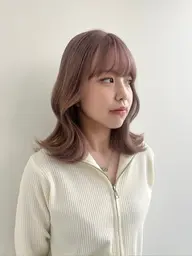 【🍑1日先着1名様限定🍑】カット+ケアカラー+クイックトリートメント【レイヤー/小顔】