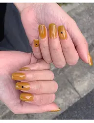 【オフ込みワンポイントアートコース】ワンカラー・グラデーションをベースに片手1本ずつアート可能。⚠️支払い現金指定。