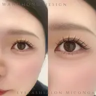 【人気No.3／韓国トレンド】ご新規様オフ無料｜ワンホン(網紅)マツエク 120本透明感​〜​束感 自由デザイン