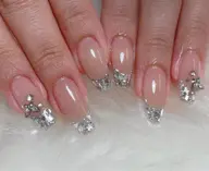 NEW ☆*。【初回オフ込み】ガラスフレンチ パーツ2個