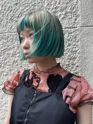 【透明感🫧】ケアブリーチ+カラー+カット+1stepトリートメント🖤❤️‍🔥