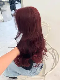 💗【minimo限定】韓国似合わせカット＋暖色カラー＋オリジナルトリートメント＋コテ巻き💗