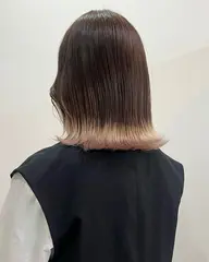 ✨🦄【裾カラー】毛先ブリーチ×全体オンカラー×トリートメント🌈✨