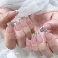 チップ長さ出しミラーフレンチ／ガラスフレンチ