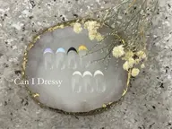 オフ込み　フレンチネイル　根本がクリアのデザインです。ドライケア、ファイリング込み