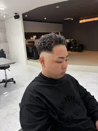 カット×メッシュ×パーマ