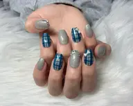 スカルプ長さ出し持ち込みデザイン(アート6本)