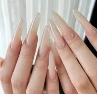 🌸チップ長さだし🌸ワンカラー/ラメグラ