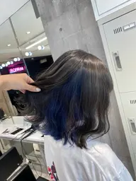 💗インナーorイヤリングカラー💗インナー部分のブリーチ＋カラー＋高保湿トリートメント