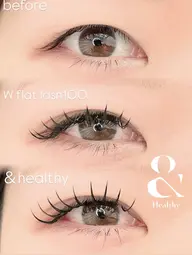 &healthy✨まつげパーマ×ダブルフラット100束🧚♀️バインドロック100束に変更◎
