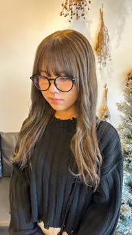 透明感重視🫧ブリーチなしダブルカラー🎀