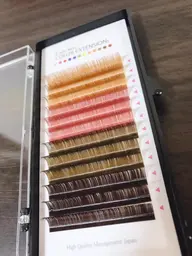 カラーボリュームラッシュ500本(ブラウンDカール11ミリ限定)モチアップ無料コーティング付き✨