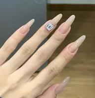 ⋆˙♡✨チップ➕長さ出しワンカラー/ラメグラ