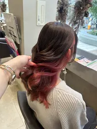 インナーカラー(ブリーチ込)+カット