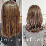 【ケアブリーチ】カット+デザインハイライト+フルカラー