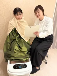 おかま直伝よもぎ蒸し®︎+おかま直伝®︎あたまほぐし45分