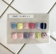 【Foot】オフなし　ワンカラーワンポイント