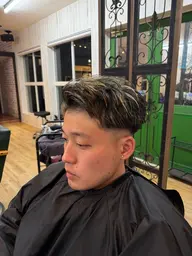 メンズ限定　ハイライト＋オーガニック艶カラー