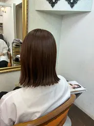 ・全体カラー（ブリーチなし）イルミナ+1,530円　白髪染めもOK