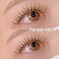 フラットラッシュ140本👀🤍