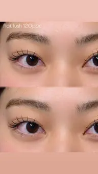 マツエク🪽フラットラッシュ130本🤍🩵