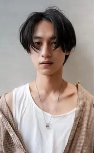 《メンズ限定》メンズショート🌟モテヘア・センターパート・前髪デザイン(カット＋シャンプーブロー・スタイリング)