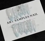 ミニモ限定【ネイルチップ長さ出し】ワンホン定額｜初回ジェルオフ無料！完成ネイルチップを装着する、時短、可愛い¥4980