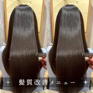 【根本カラー】髪質改善リタッチカラー＋髪質改善トリートメント¥5500