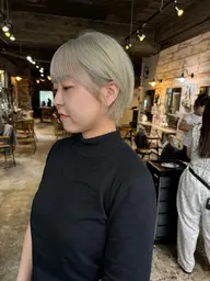 【 5/19 ボブ限定🧒🏼 】ブリーチWカラー+卵殻膜tr付き♡