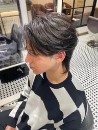 メンズカット＋フェザーパーマ