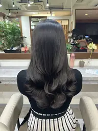 【ミニモ学割】カット+表面縮毛矯正+コテ巻き風デジタルパーマ+3stepトリートメント