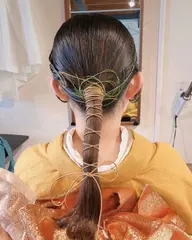 成人式ヘアセット　入学式　卒業式ヘアアレンジ