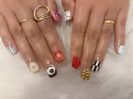 持込ネイル💅パーツ、カラー追加、長さ出しチップ🩷🩵3時間やり放題