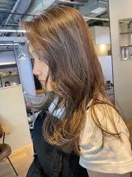 【ケアブリーチ使用】　3Dハイライトカラー