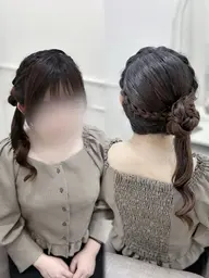 【平日限定】ヘアセットモデル⟡.·