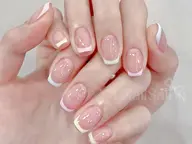 どちらか選べる★ガラスフレンチ or フレンチネイル 7780→7480