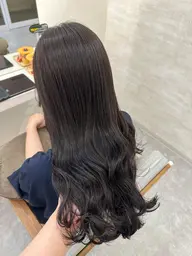 🤍前髪カット付🤍【髪の柔軟剤トリートメント✨】ケアカラー＋オージュア4ステップトリートメント