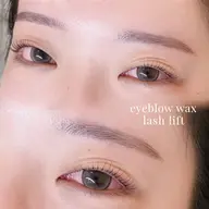 まつげパーマ + アイブロウwax 🪄