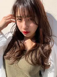 【時短小顔ヘア】前髪カット+顔周りカット+可愛くコテ巻き ¥3500