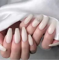 【長さだしチップ10本】　ワンカラー/ラメ　💕💕💕