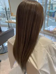 前髪、顔まわりストレート＋カット