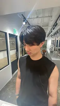 men'sカット＋眉カット＋シャンプー🧼フェード❌