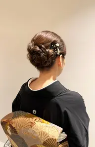 留袖着付け・色留着付け+ヘアセット