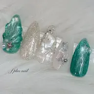 先取り🩵シェルネイル🐚パーツ込み　オフあり/なし/現金支払いのみ