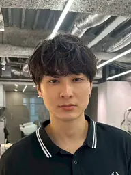 【人気No. 2】メンズカット+シャドウパーマ+2step トリートメント