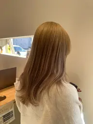 ケアブリーチ×水素美髪カラー＋カットでダメージレスな透明感カラー¥22,000→16,060