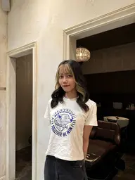 インナーカラーのメニューです！(インナーのみブリーチオンカラー、表面はワンカラーまでします)