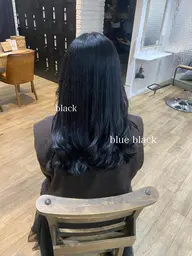 💙ブルーブラックなど🖤イルミナカラーで透明感のある暗髪colorに🧴前処理TR付き【+カットで合わせて¥6500】